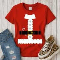 Santa Claus Candy Cane Costume Suit Women's T-Shirt thumb 3