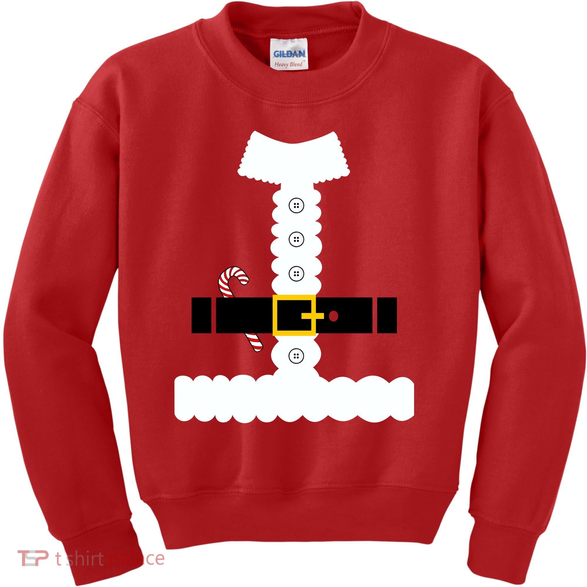Santa Claus Candy Cane Costume Suit Kids Sweatshirt
