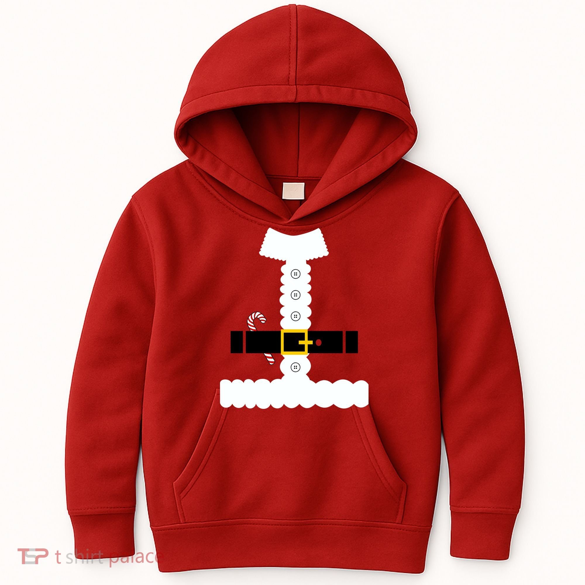 Santa Claus Candy Cane Costume Suit Kids Hoodie