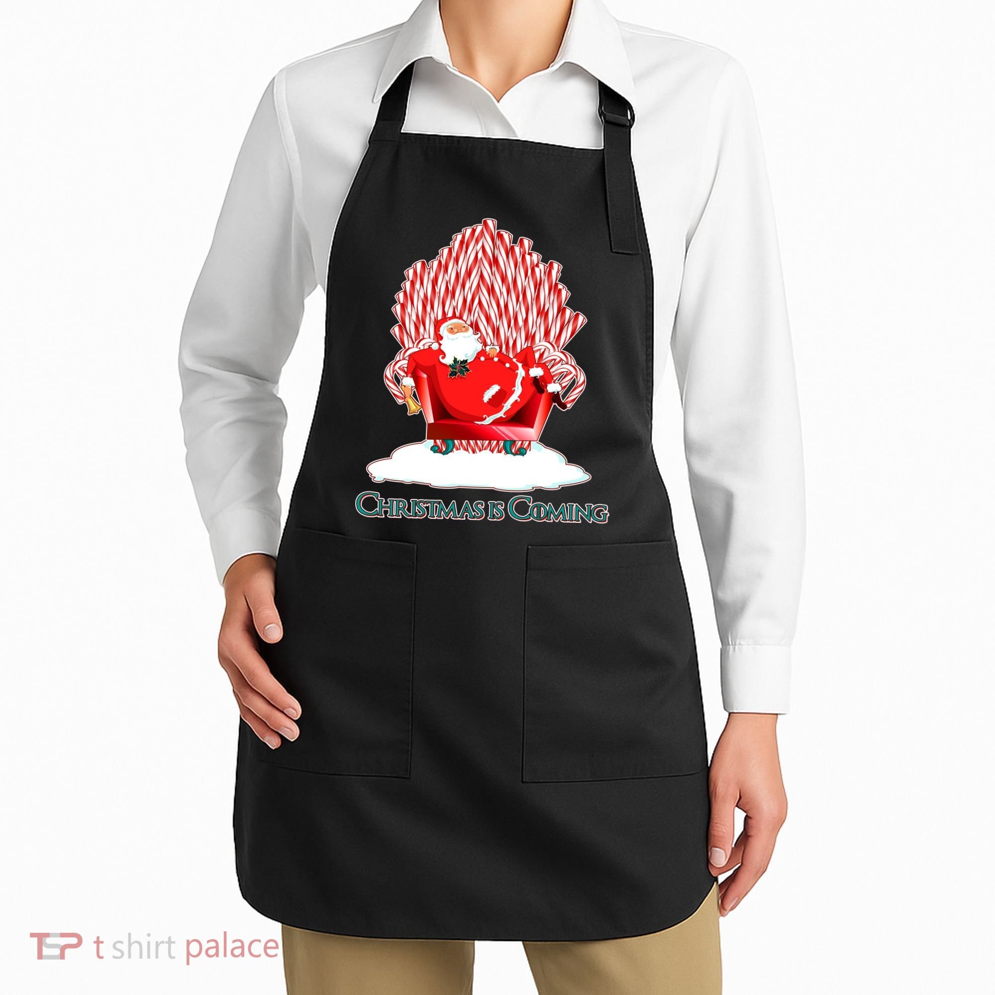 Santa Claus Christmas Is Coming GOT Apron