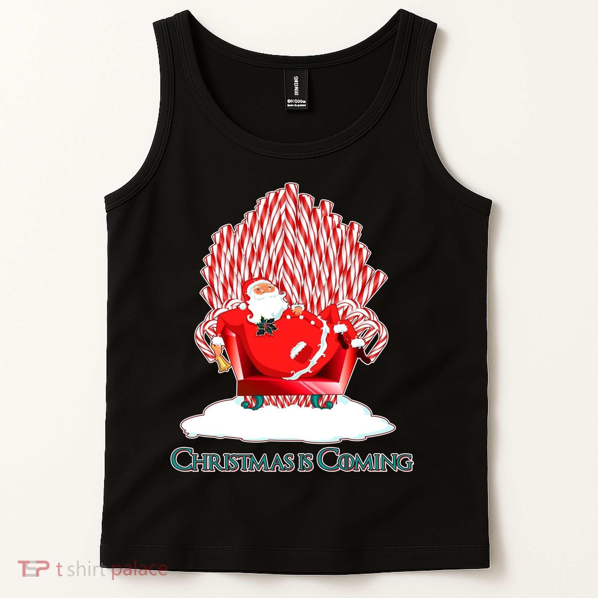 Santa Claus Christmas Is Coming GOT Tank Top
