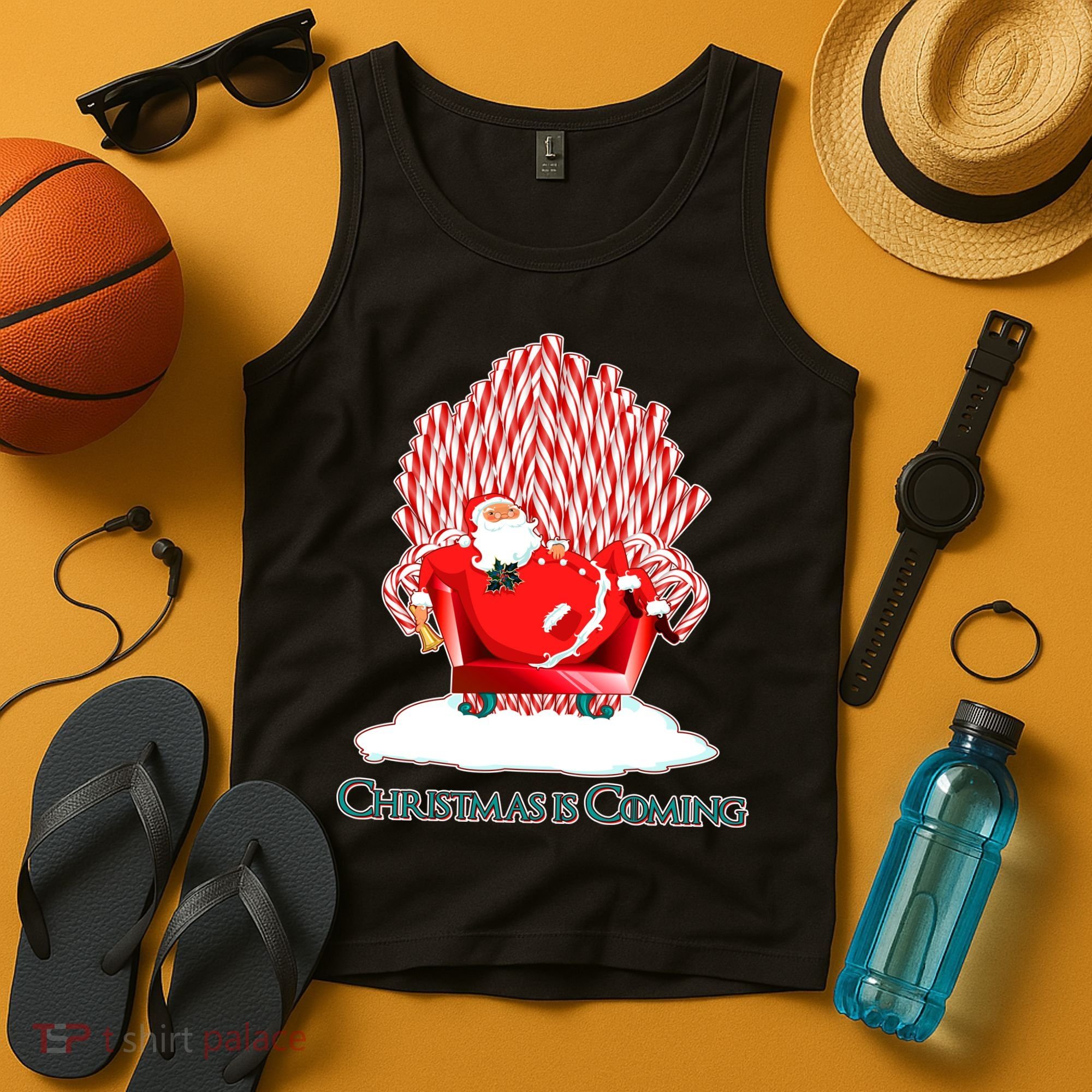 Santa Claus Christmas Is Coming GOT Tank Top