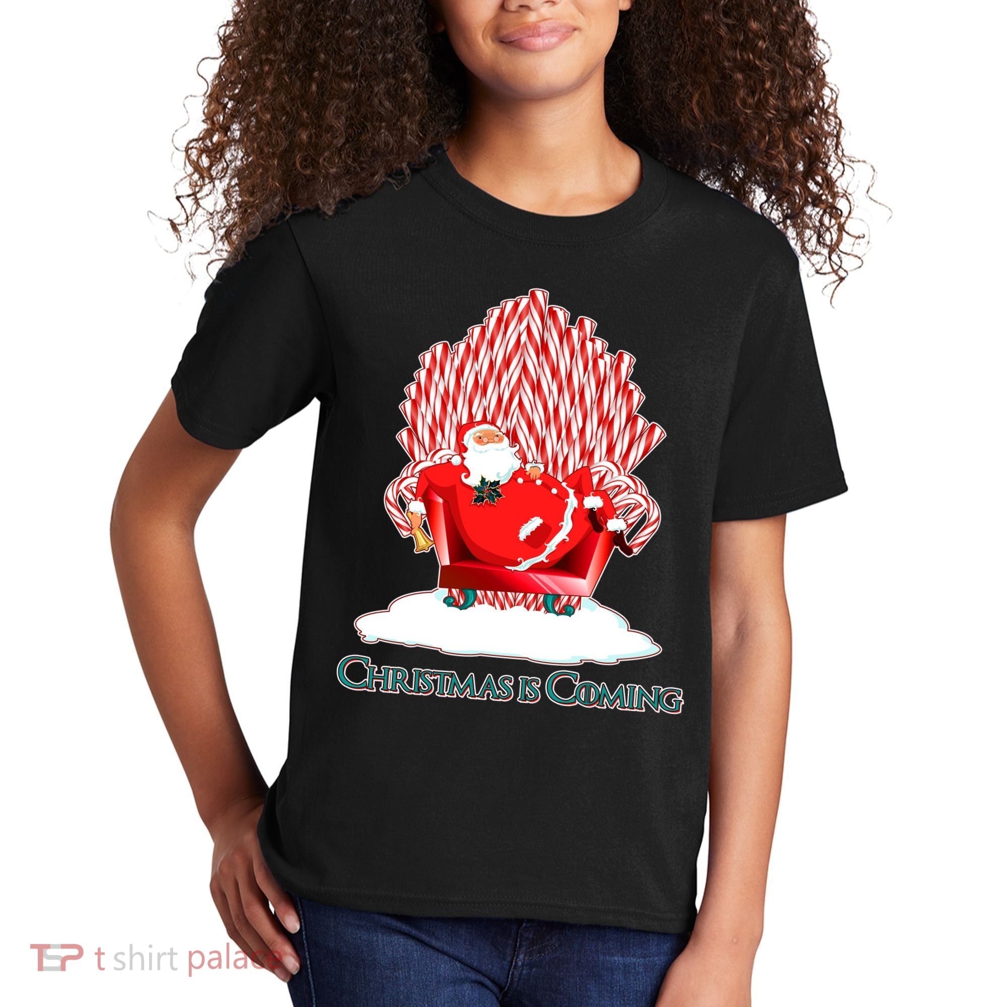 Santa Claus Christmas Is Coming GOT Kids T-Shirt
