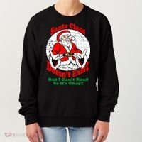 Santa Claus Doesn't Exist But I cant Read Women's Sweatshirt thumb 0