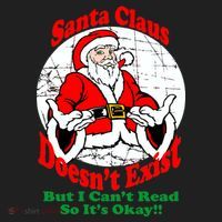 Santa Claus Doesn't Exist But I cant Read Women's Sweatshirt thumb 2