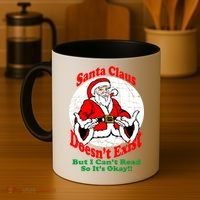 Santa Claus Doesn't Exist But I cant Read Coffee Mug thumb 4