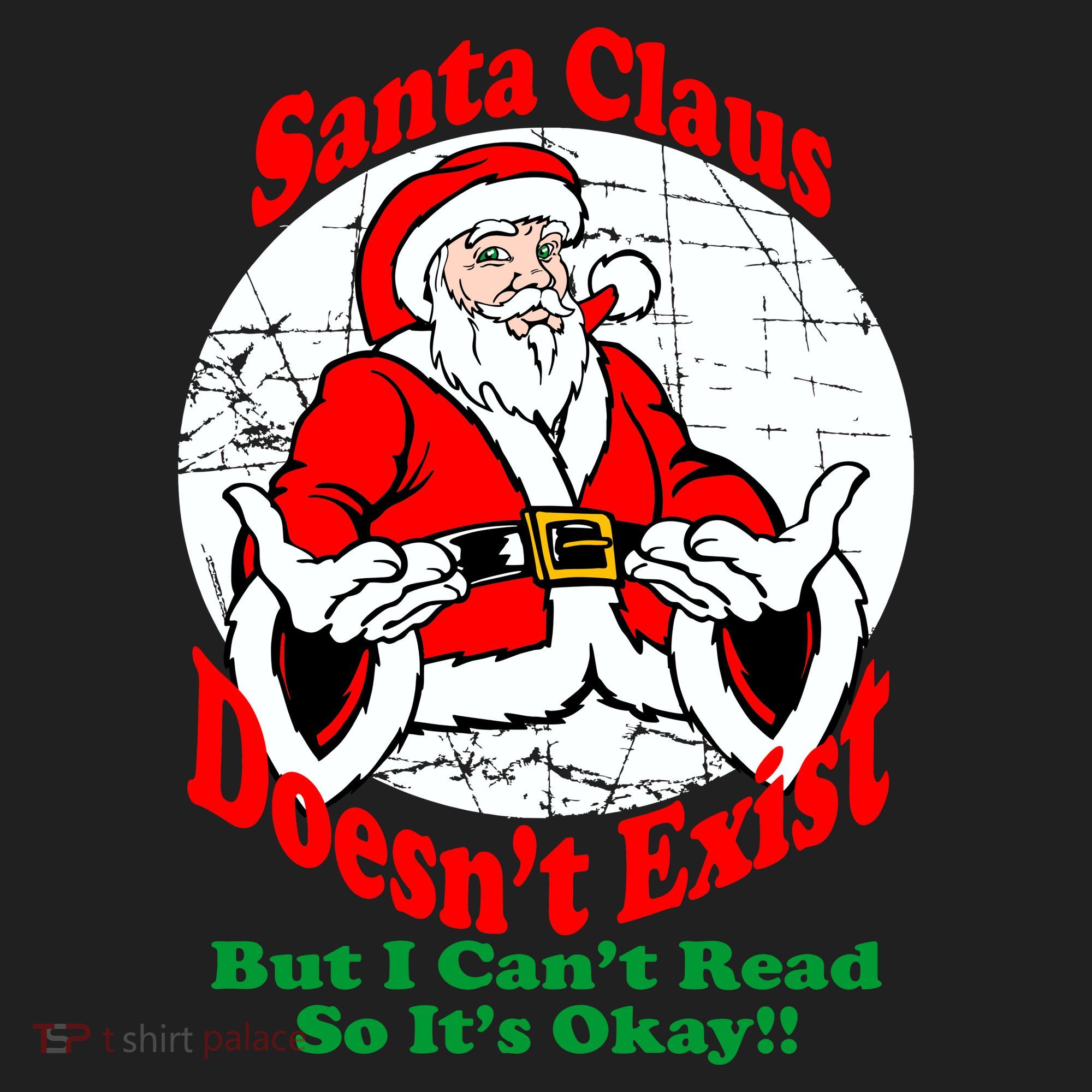 Santa Claus Doesn't Exist But I cant Read Beanie