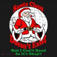 Santa Claus Doesn't Exist But I cant Read Women's Hoodie thumb 2