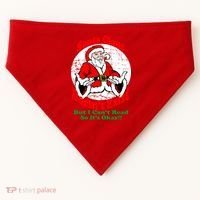 Santa Claus Doesn't Exist But I cant Read USA-Made Doggie Bandana thumb 0