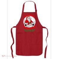 Santa Claus Doesn't Exist But I cant Read Apron thumb 0