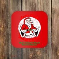 Santa Claus Doesn't Exist But I cant Read Coaster thumb 0