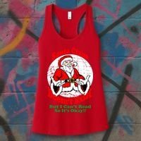 Santa Claus Doesn't Exist But I cant Read Women's Tank Top thumb 3