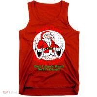 Santa Claus Doesn't Exist But I cant Read Tank Top thumb 0