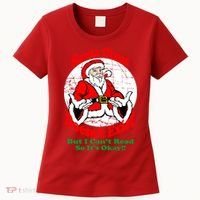 Santa Claus Doesn't Exist But I cant Read Women's T-Shirt thumb 0