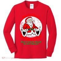 Santa Claus Doesn't Exist But I cant Read Kids Long Sleeve Shirt thumb 0