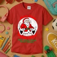 Santa Claus Doesn't Exist But I cant Read Kids T-Shirt thumb 3