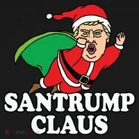 Santa Claus Donald Trump Santatrump Button thumb 1