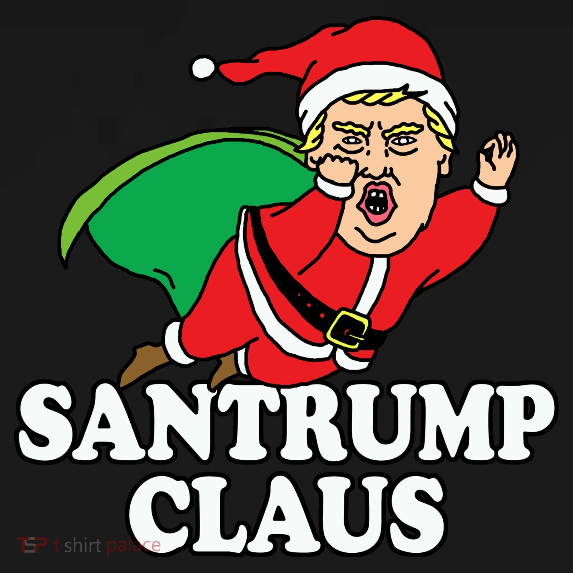 Santa Claus Donald Trump Santatrump Button