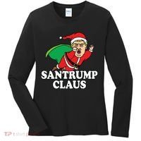 Santa Claus Donald Trump Santatrump Women's Long Sleeve Shirt thumb 0