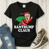 Santa Claus Donald Trump Santatrump Women's T-Shirt thumb 3
