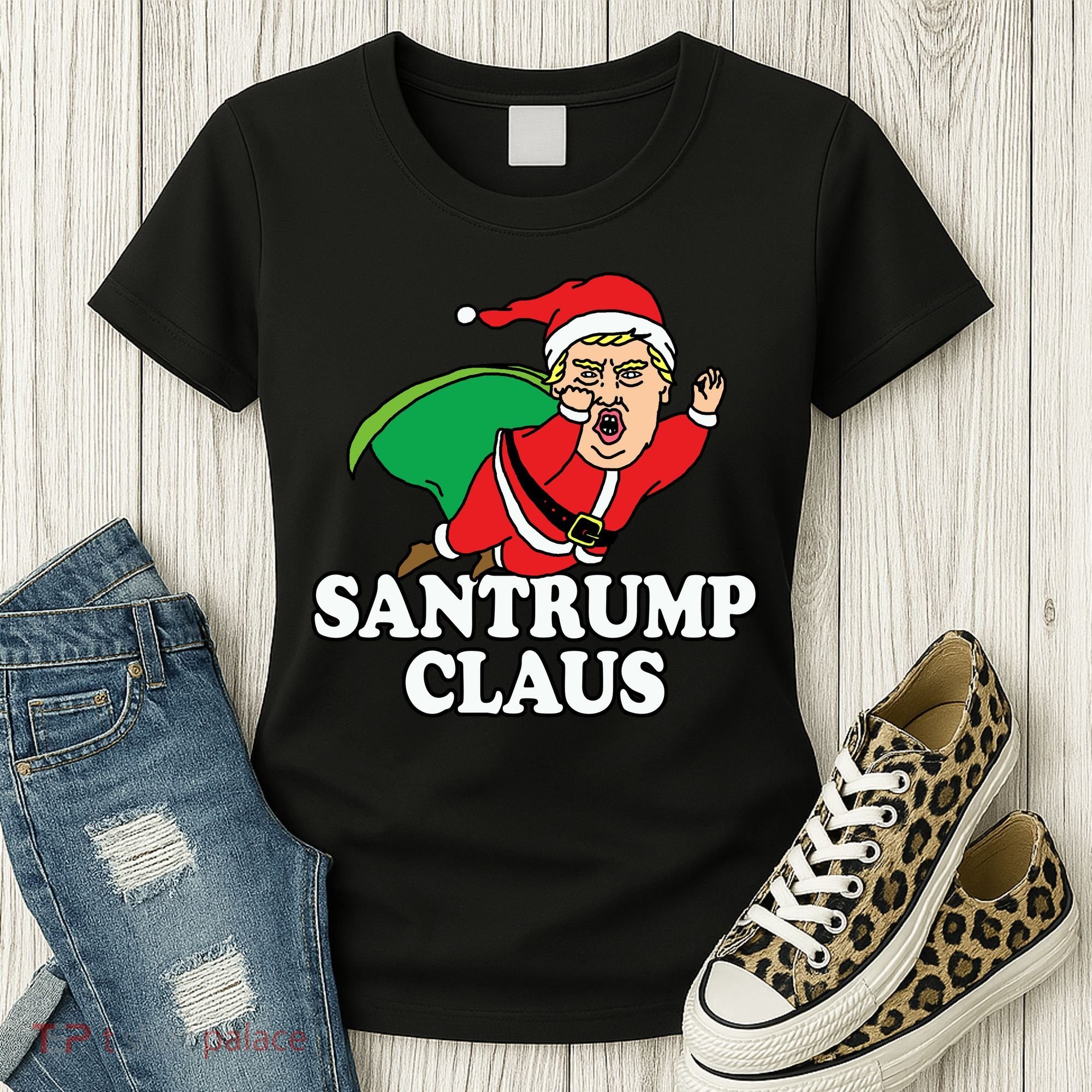 Santa Claus Donald Trump Santatrump Women's T-Shirt