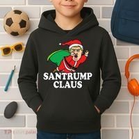 Santa Claus Donald Trump Santatrump Kids Hoodie thumb 2