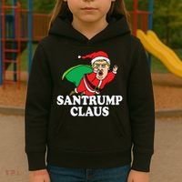 Santa Claus Donald Trump Santatrump Kids Hoodie thumb 3