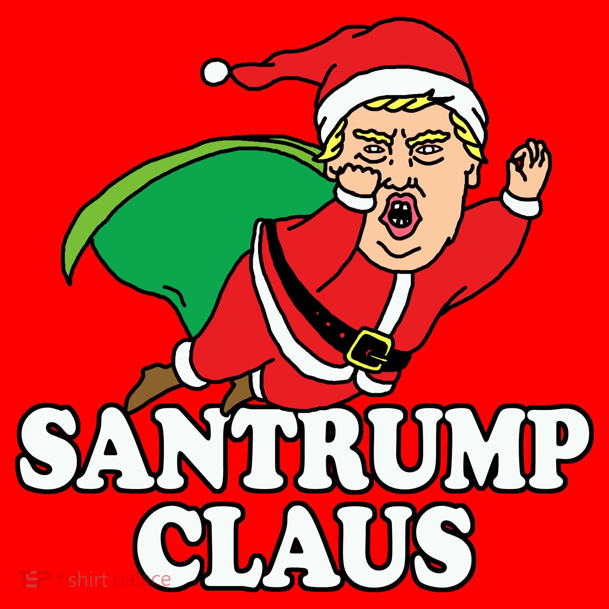 Santa Claus Donald Trump Santatrump Santa Hat