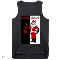 Santa Claus Gangster Ho Ho Ho Tank Top thumb 0