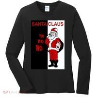 Santa Claus Gangster Ho Ho Ho Women's Long Sleeve Shirt thumb 0