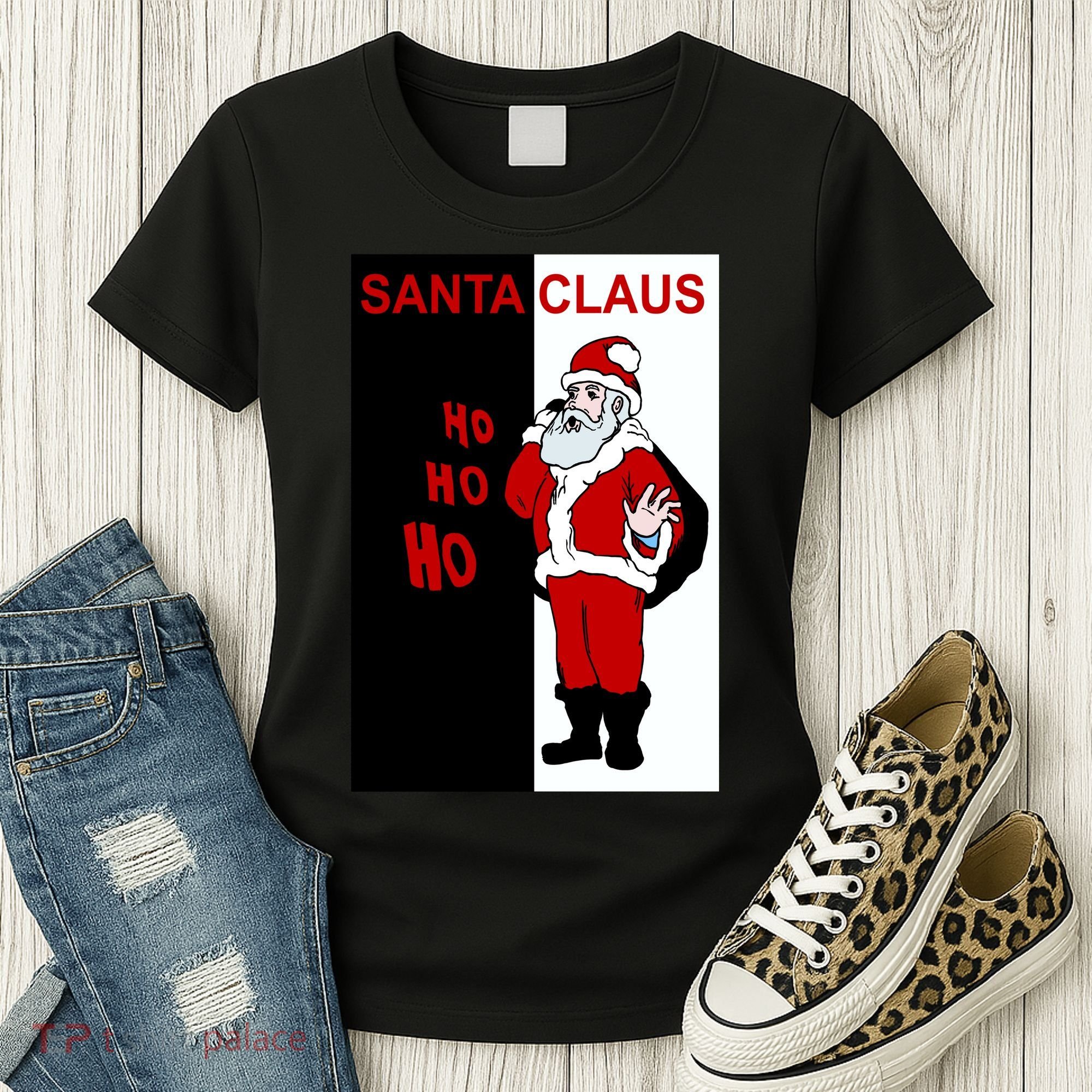 Santa Claus Gangster Ho Ho Ho Women's T-Shirt