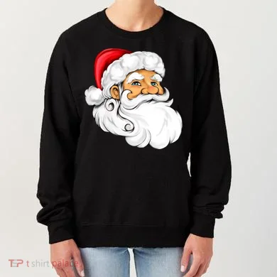 Santa Claus Head Women's Sweatshirt