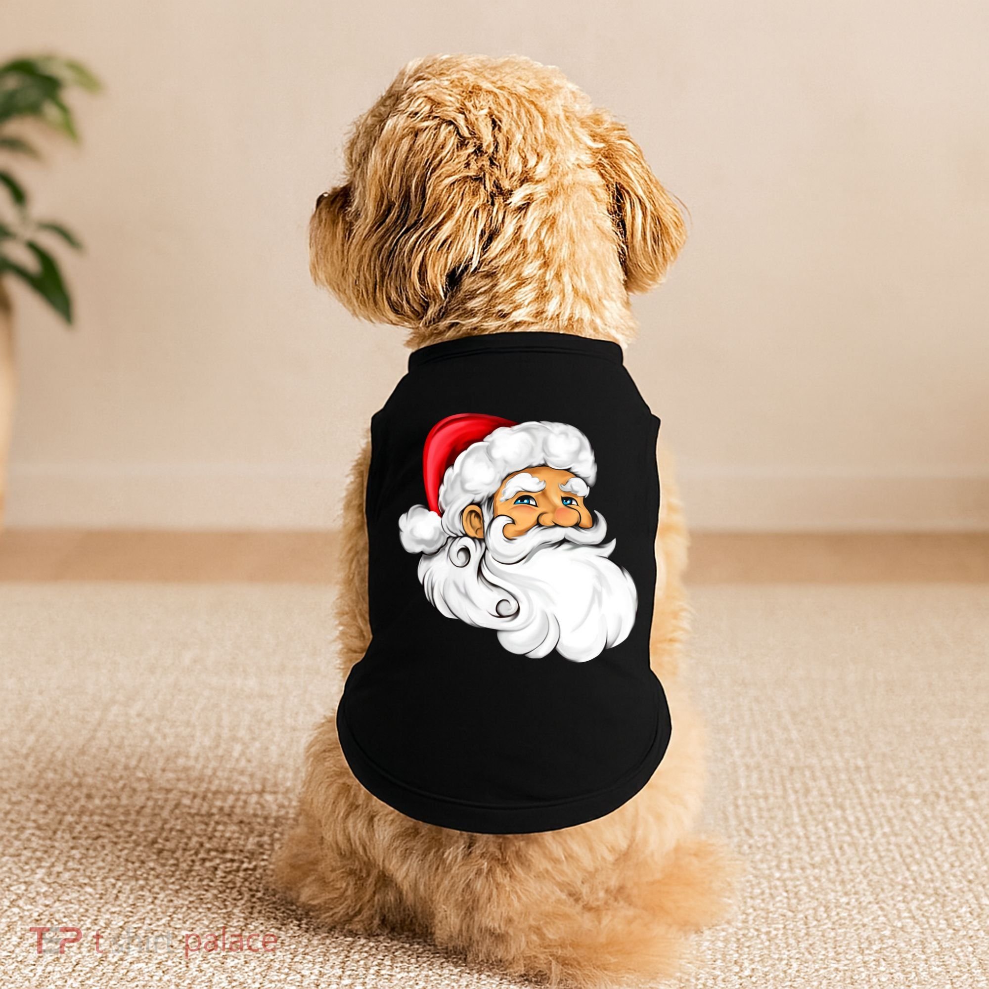 Santa Claus Head Doggie Tank