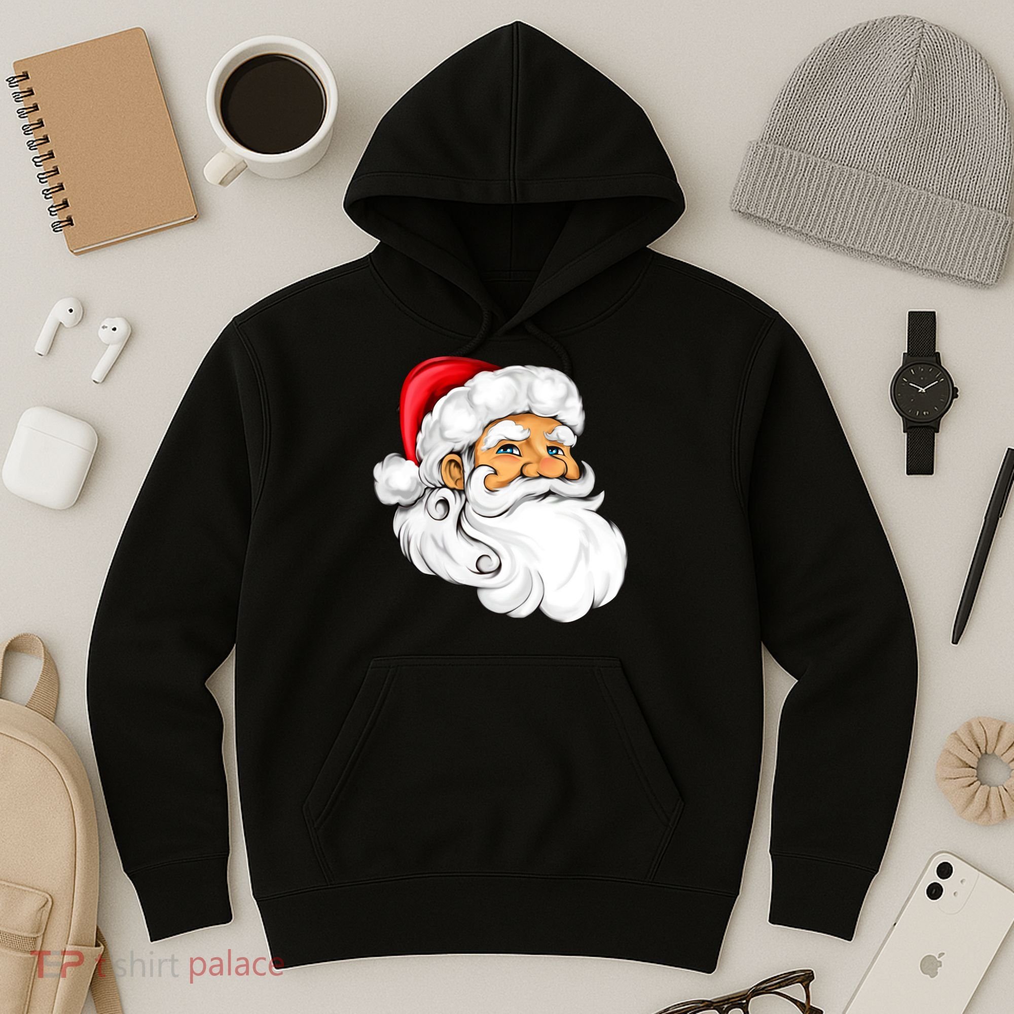 Santa Claus Head Hoodie