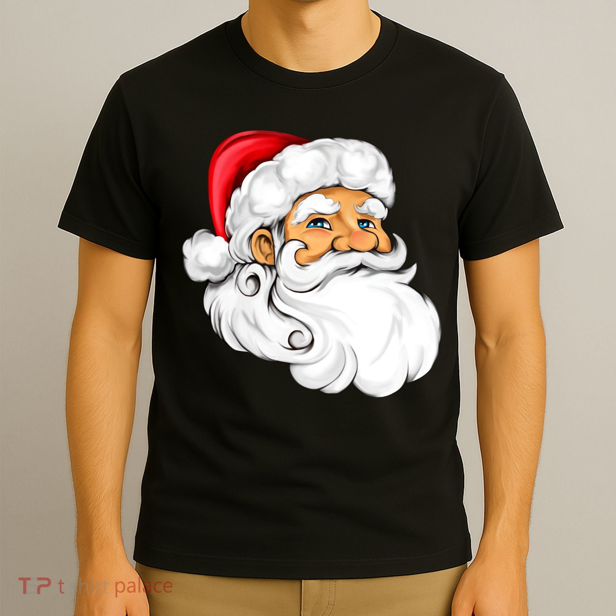 Santa Claus Head T-Shirt