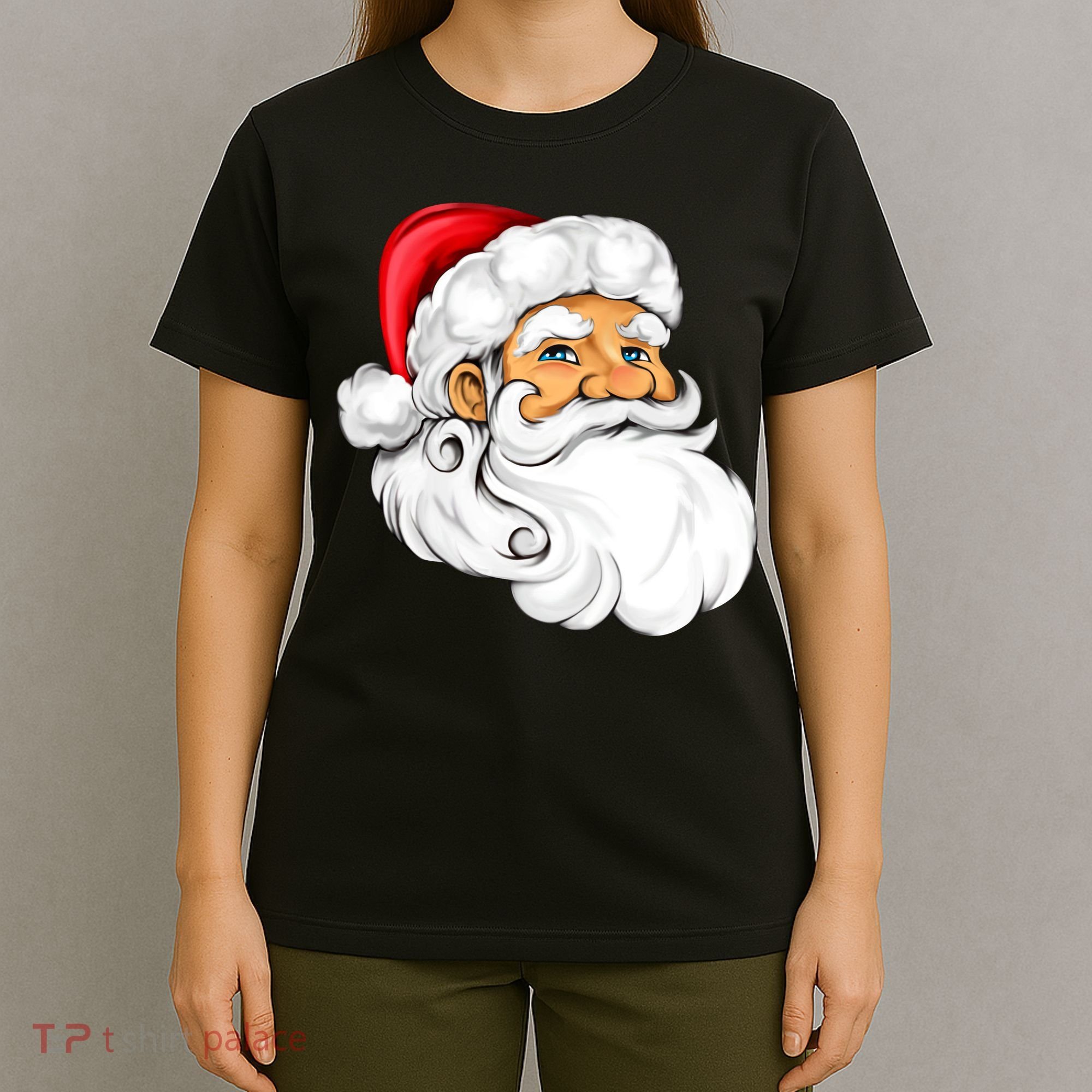 Santa Claus Head T-Shirt