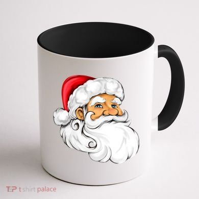 Santa Claus Head Coffee Mug back