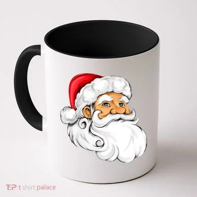 Santa Claus Head Coffee Mug