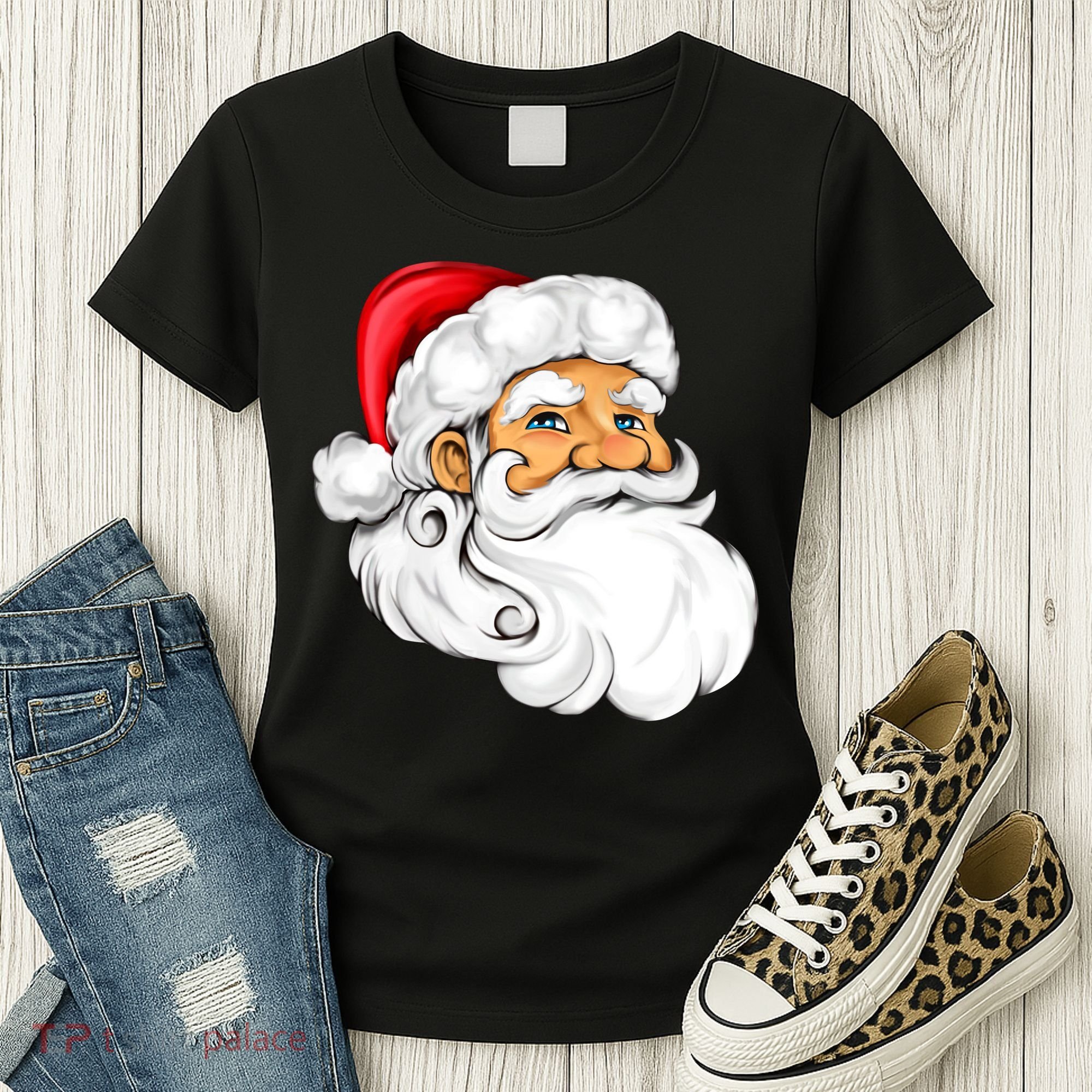 Santa Claus Head Women's T-Shirt