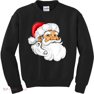 Santa Claus Head Kids Sweatshirt
