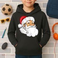 Santa Claus Head Kids Hoodie thumb 2