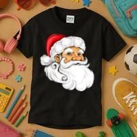 Santa Claus Head Kids T-Shirt thumb 3