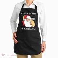 Santa Claus Is Coming That's What She Said Apron thumb 2