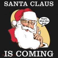 Santa Claus Is Coming That's What She Said Apron thumb 3