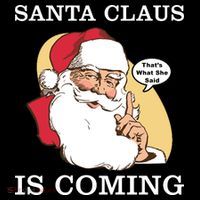 Santa Claus Is Coming That's What She Said Women's Hoodie thumb 2