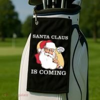 Santa Claus Is Coming That's What She Said Golf Towel thumb 2