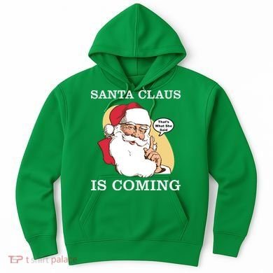 Santa Claus Is Coming That's What She Said Hoodie
