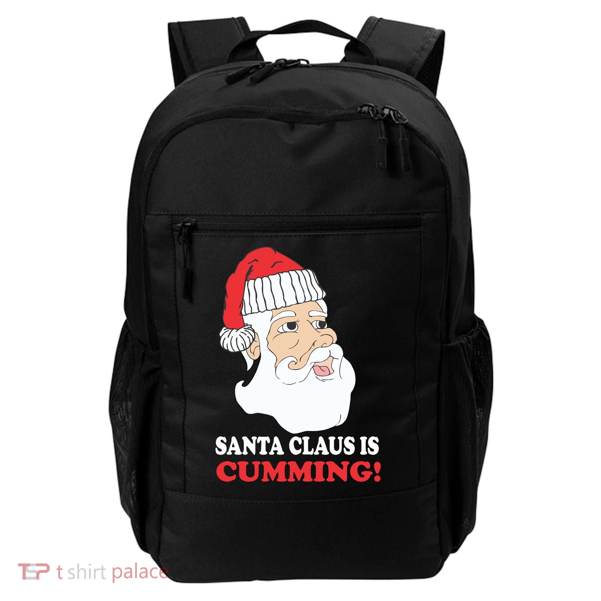 Santa Claus Is Cumming Dirty Humor Backpack