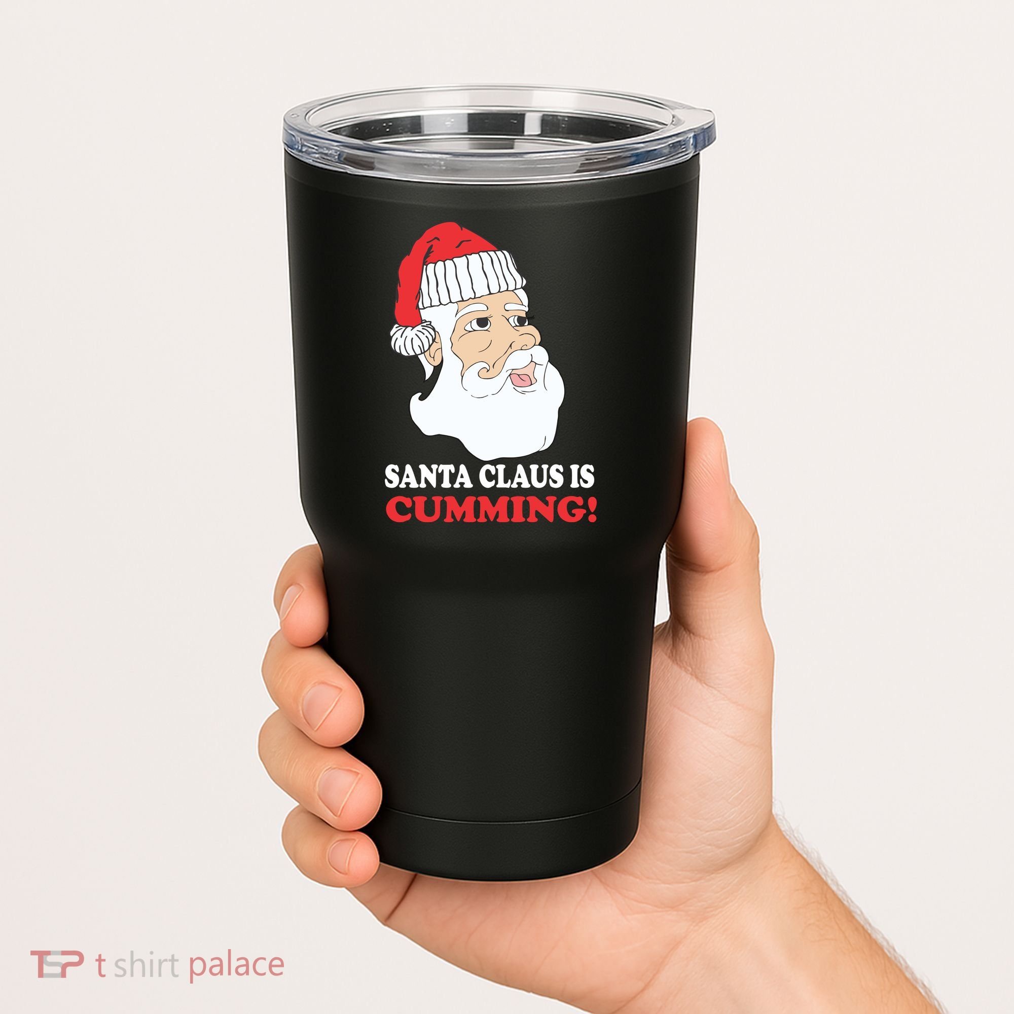 Santa Claus Is Cumming Dirty Humor Tumbler