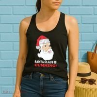Santa Claus Is Cumming Dirty Humor Women's Tank Top thumb 2